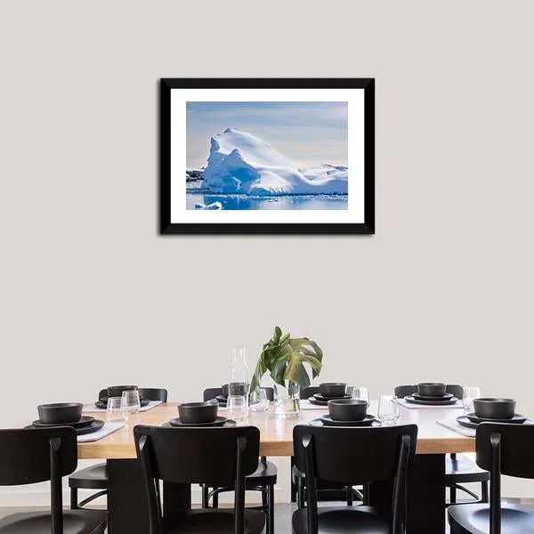 Antarctic Iceberg In The Snow Canvas Wall Art