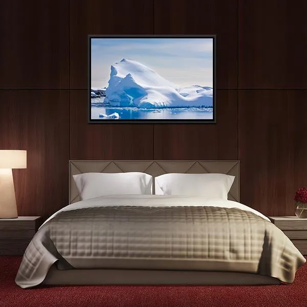 Antarctic Iceberg In The Snow Canvas Wall Art