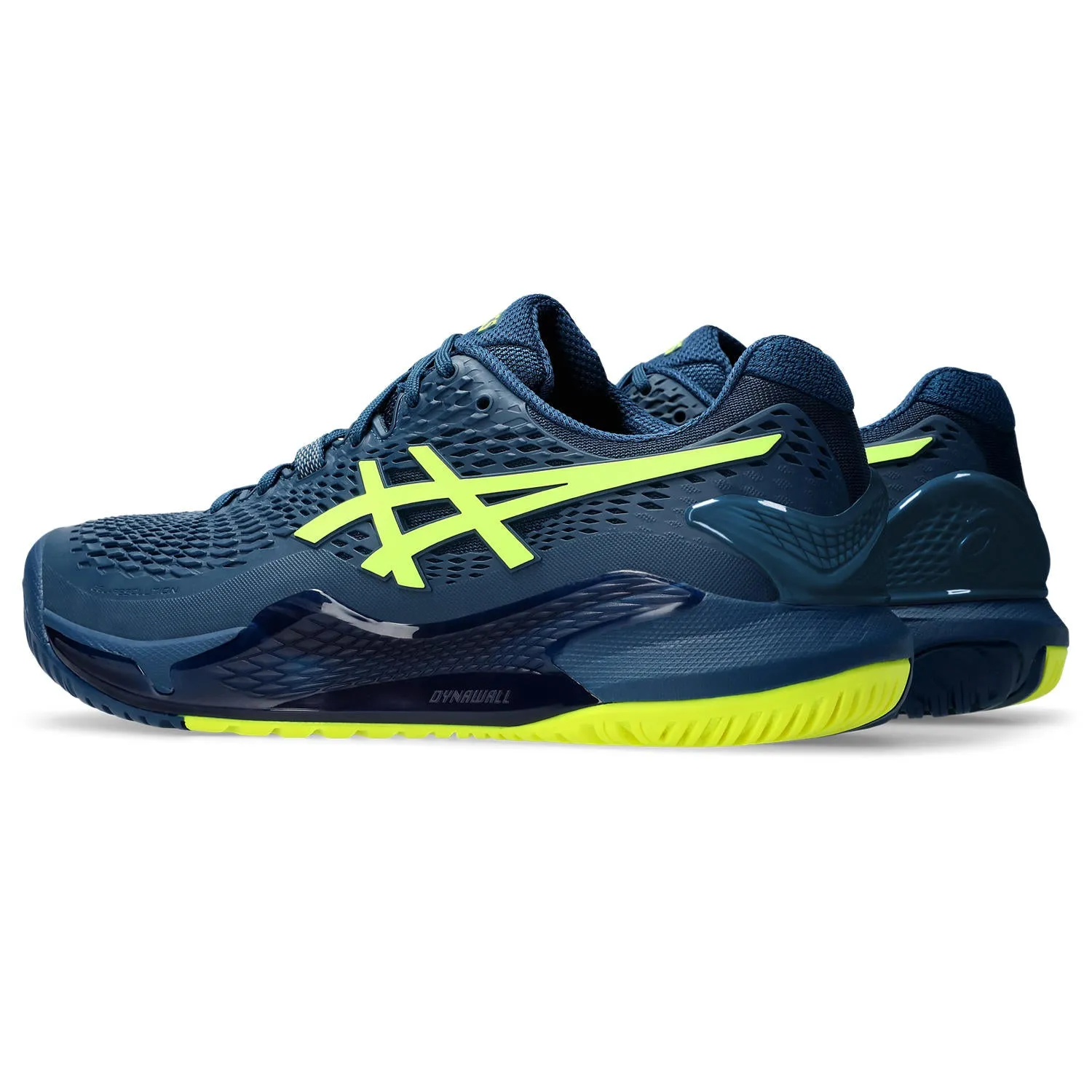 Asics Gel Resolution 9 Men tennis shoes 330-404 Mako Blue/Yellow