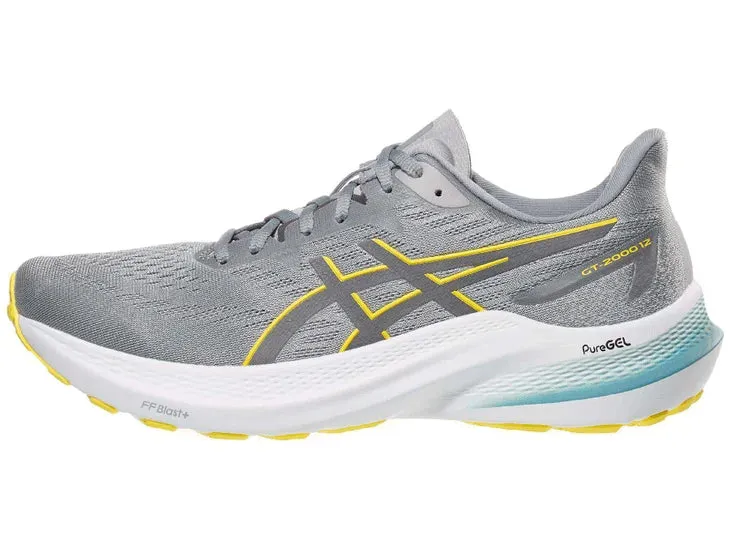 Asics | GT-2000 12 | Men's | Sheet Rock/Bright Yellow