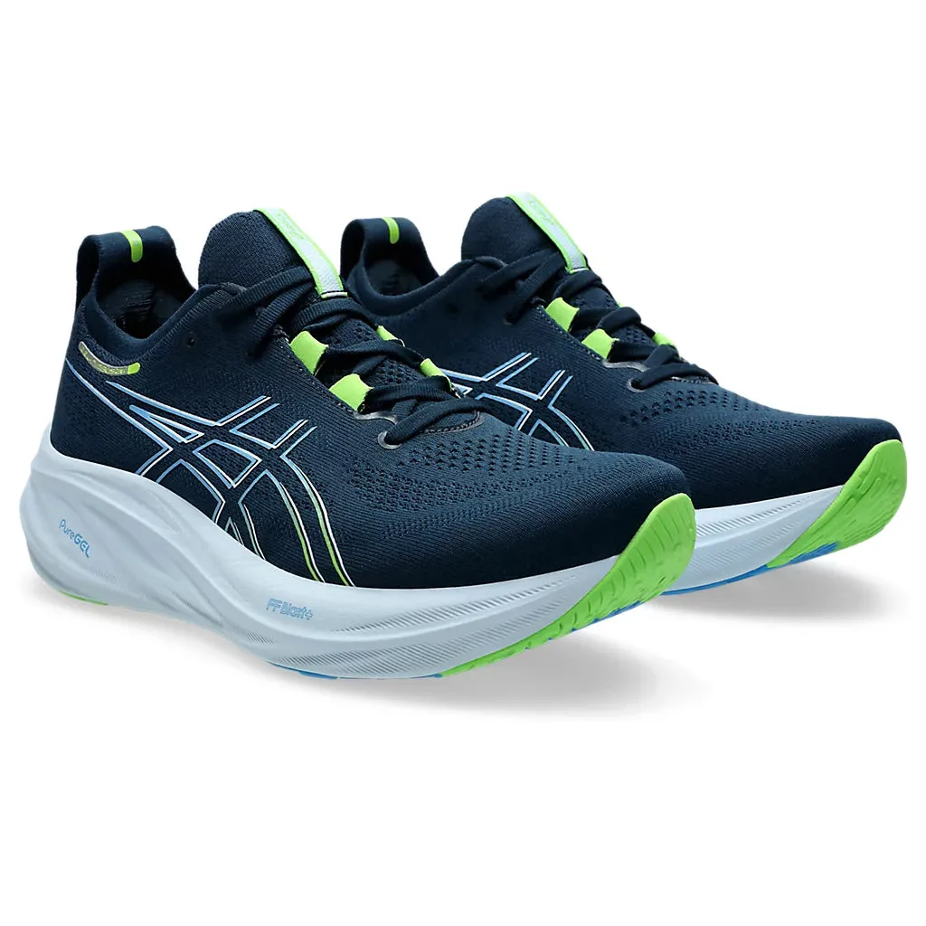 Asics Men's Gel-Nimbus 26 Running Shoes French Blue / Electric Lime