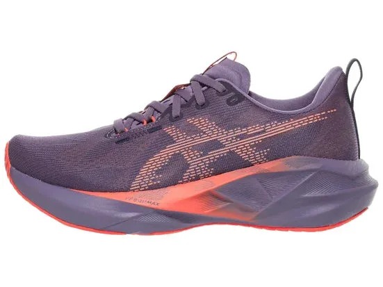 Asics | Novablast 5 | Women's | Greyish Purple/Coral Reef