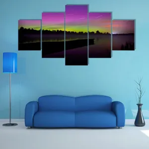 Aurora Borealis Seen From Polish Canvas Wall Art