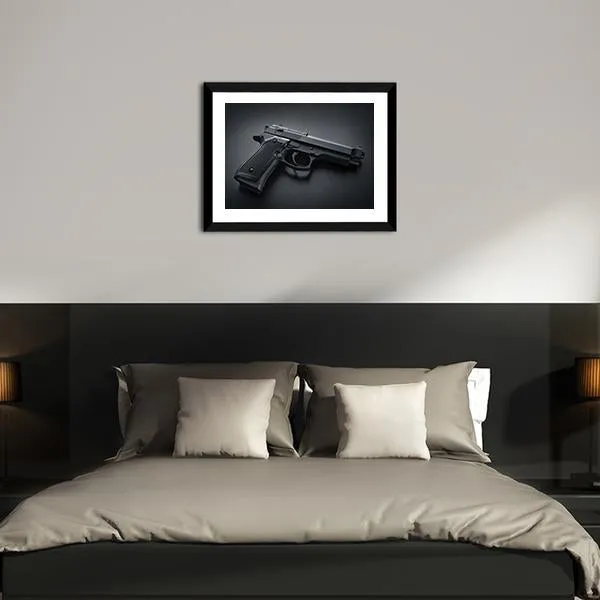 Automatic Gun Canvas Wall Art