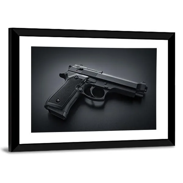 Automatic Gun Canvas Wall Art