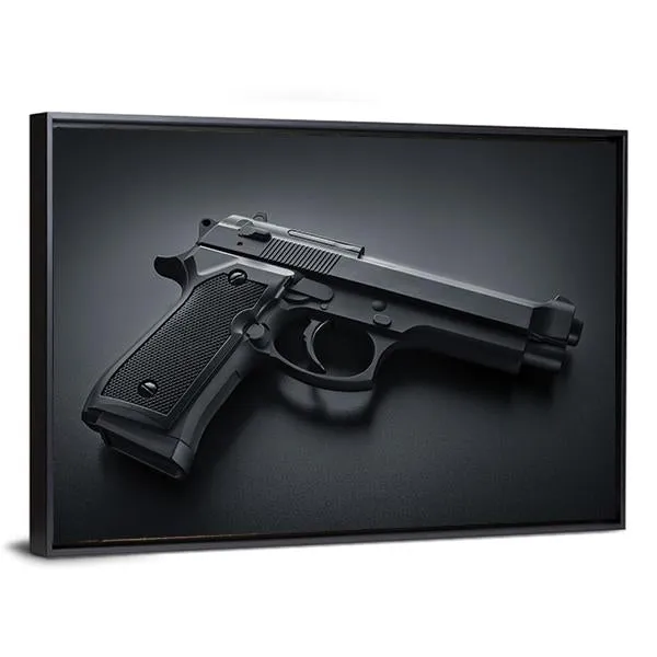 Automatic Gun Canvas Wall Art