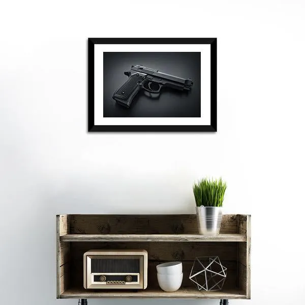 Automatic Gun Canvas Wall Art