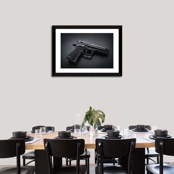 Automatic Gun Canvas Wall Art