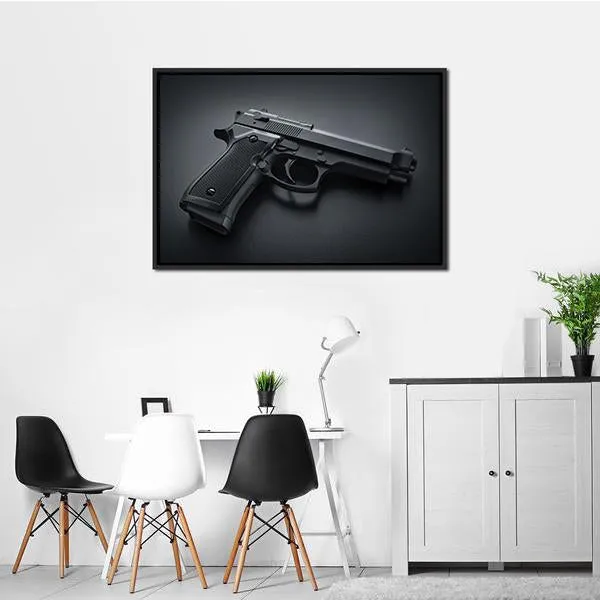 Automatic Gun Canvas Wall Art