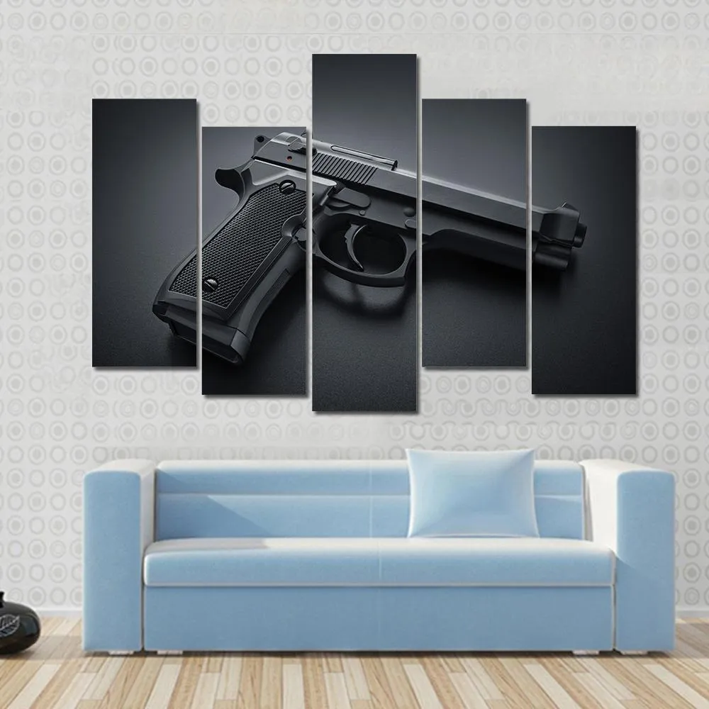 Automatic Gun Canvas Wall Art