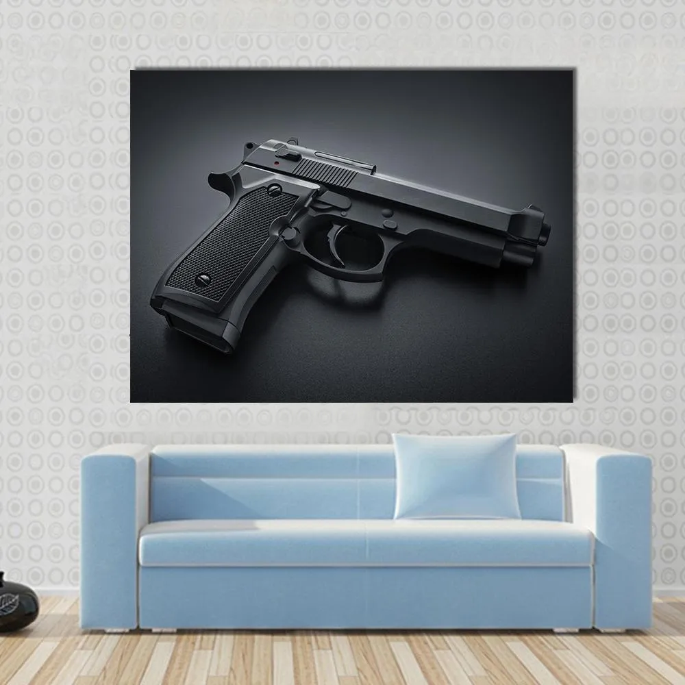 Automatic Gun Canvas Wall Art