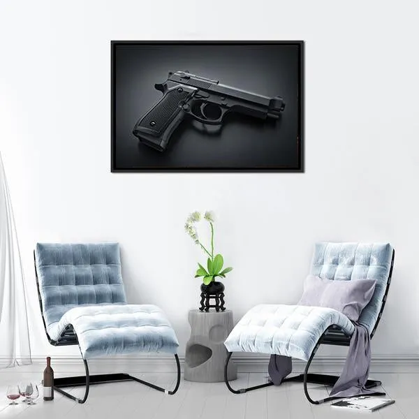 Automatic Gun Canvas Wall Art