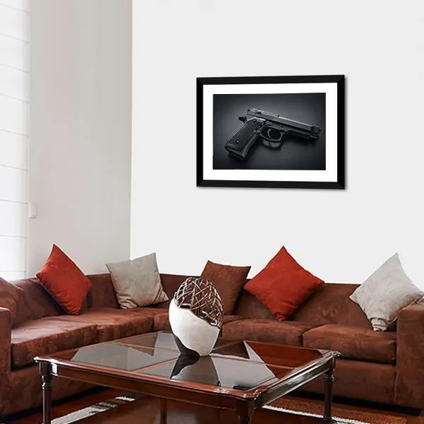 Automatic Gun Canvas Wall Art