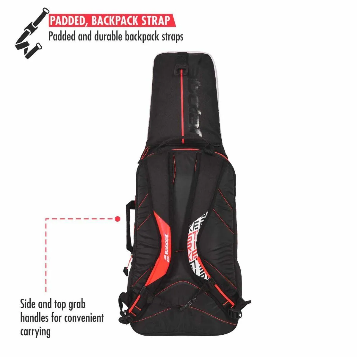 Babolat Pure Strike Tennis Backpack - White/Red