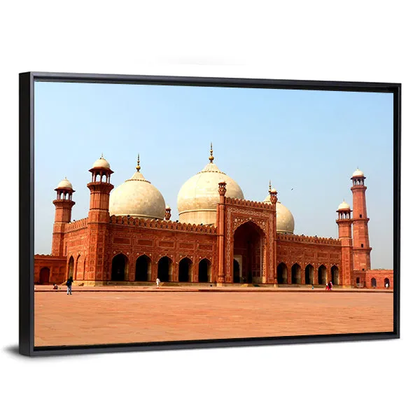 Badshahi Mosque In Daylight  Pakistan Canvas Wall Art