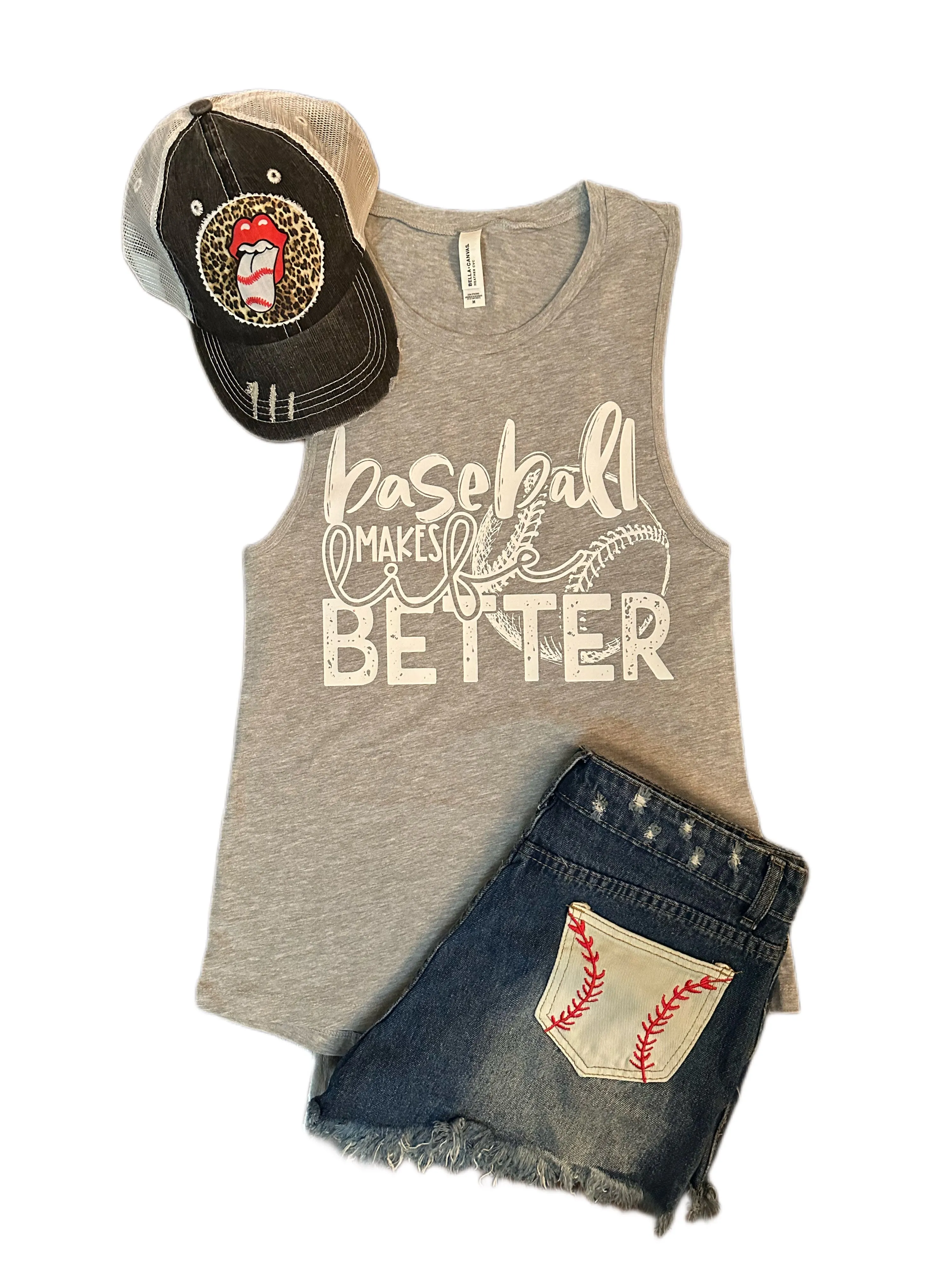 Baseball Makes Life Better Tank Top