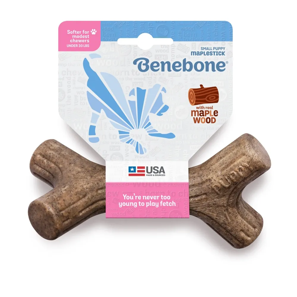 Benebone Maple Wood Flavored Stick Chew Toy for Puppy