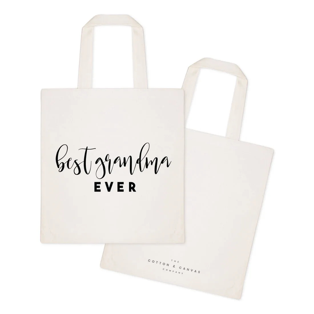 Best Grandma Ever Cotton Canvas Tote Bag by The Cotton & Canvas Co.