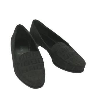 Black Canvas Zucchino Loafers - Italian Made