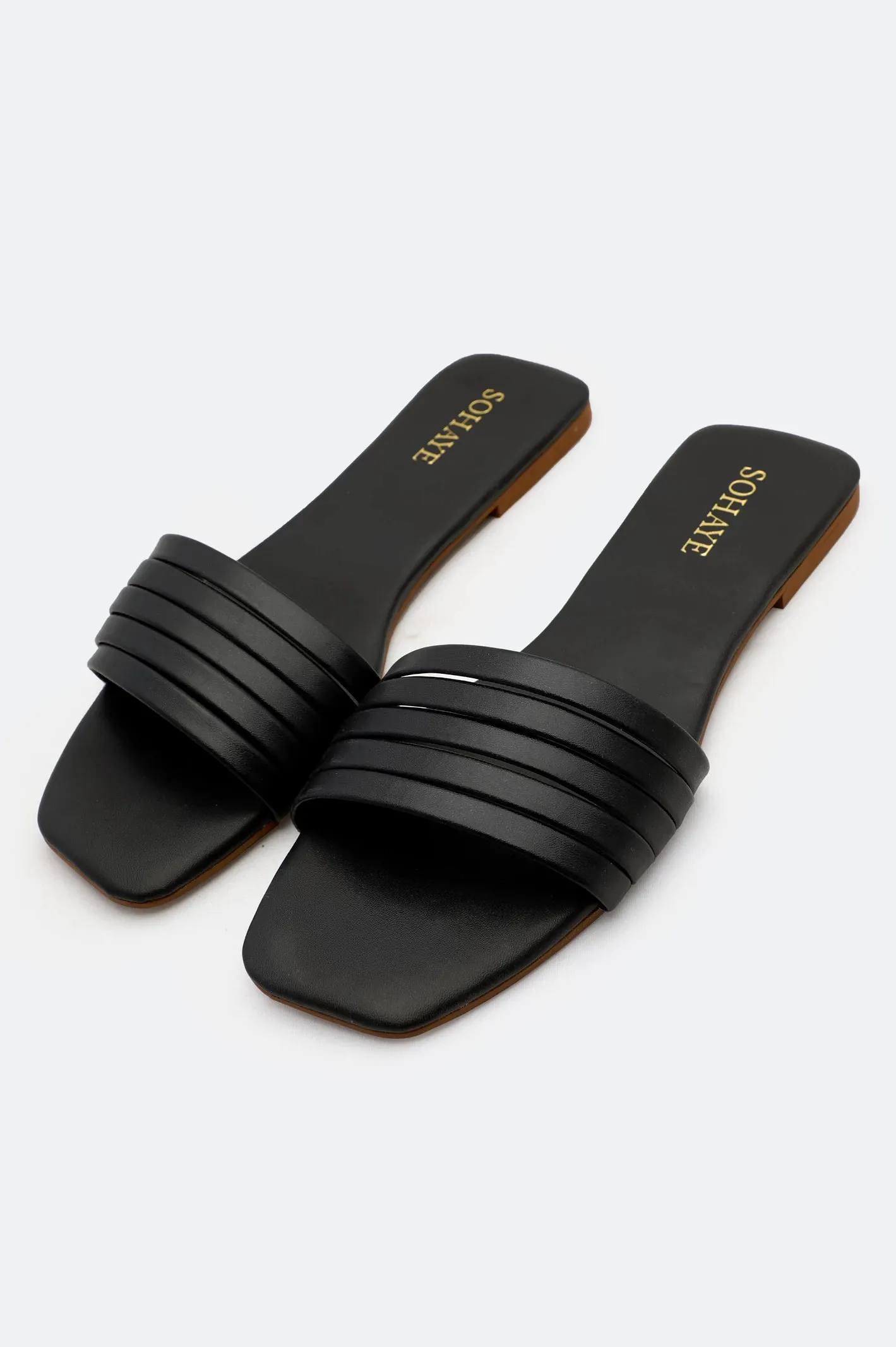 Black Slippers for Women