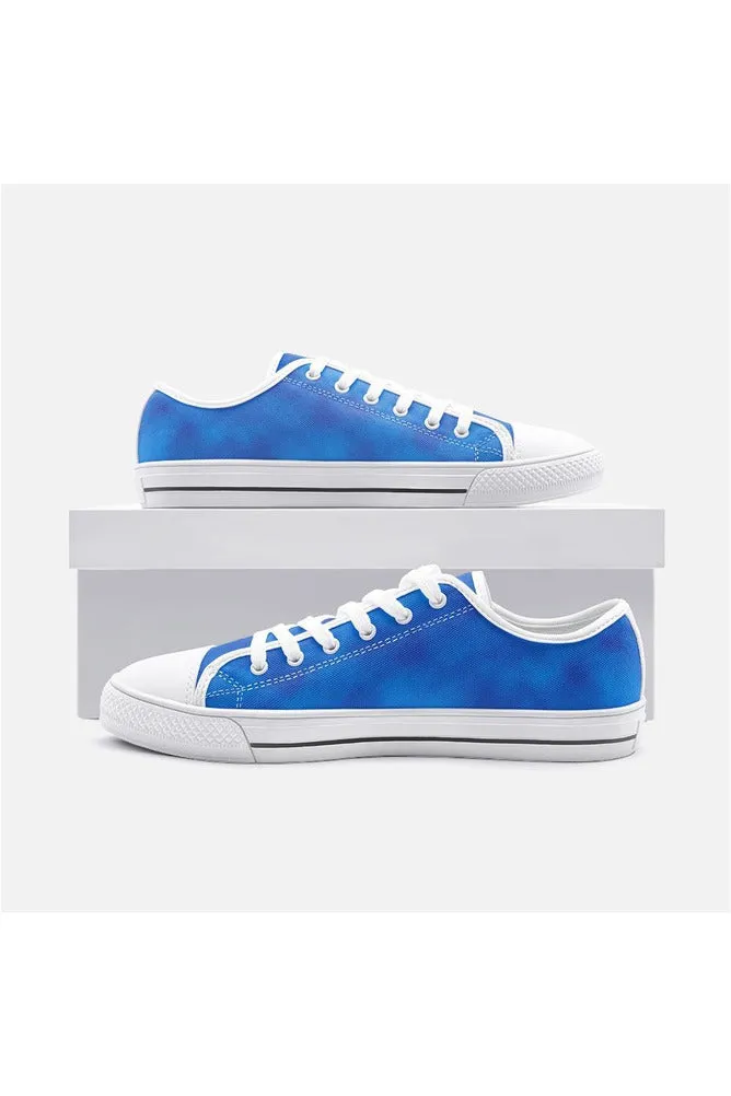 Blue Cotton Candy Unisex Low Top Canvas Shoes