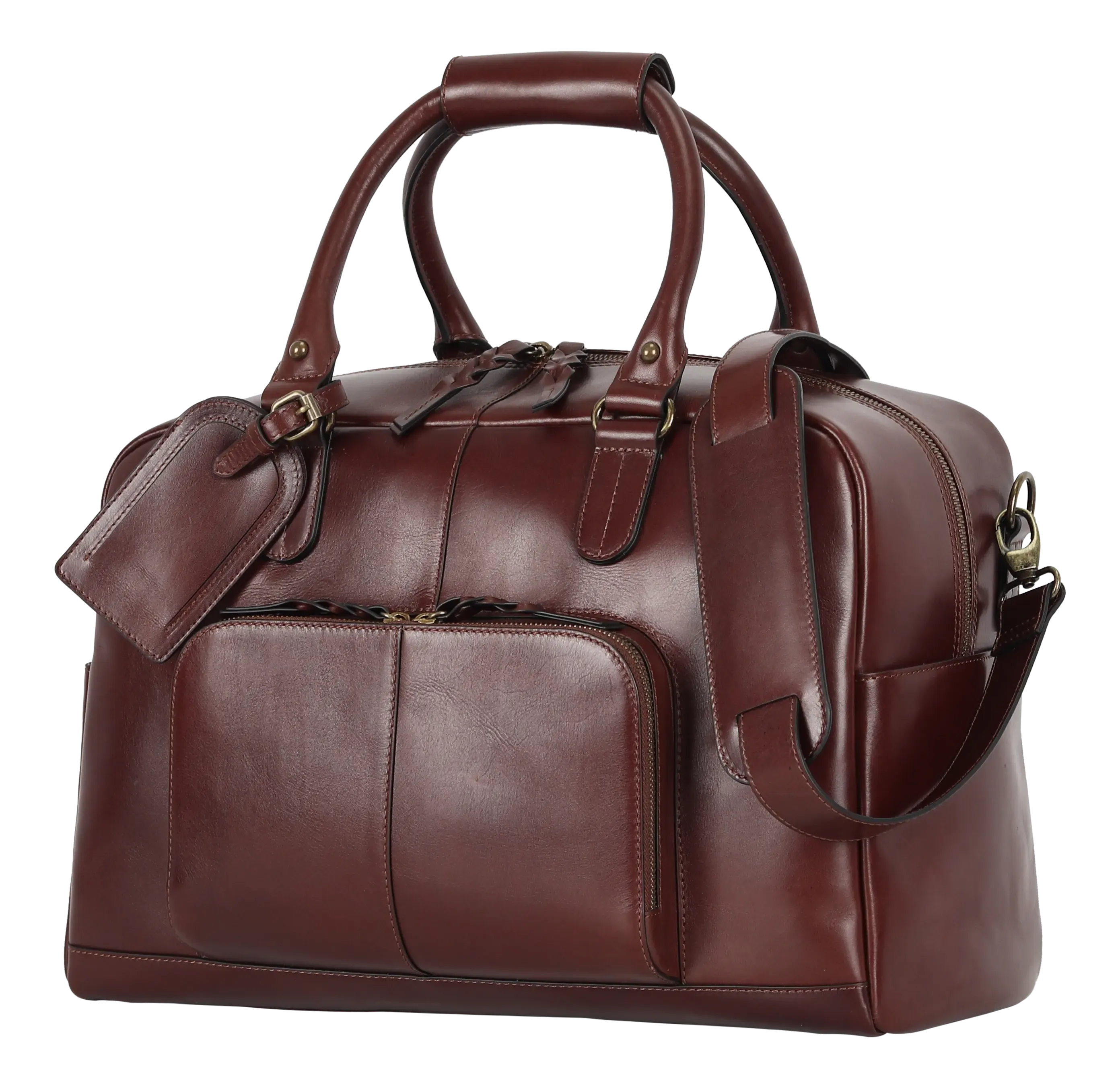 BOL Quality Leather Carry on Duffle Bag