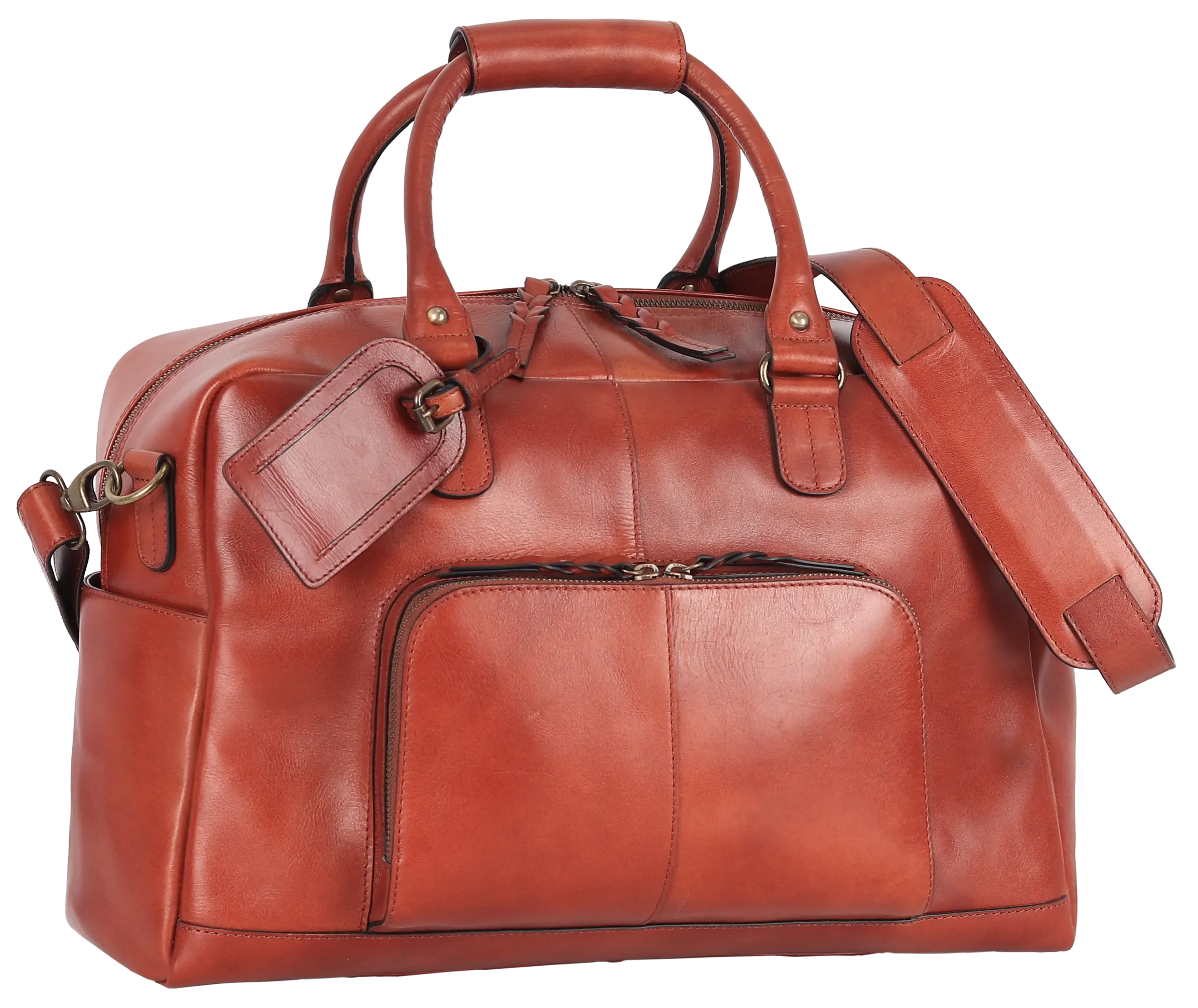 BOL Quality Leather Carry on Duffle Bag