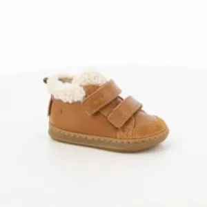 BOUBA SCRATCH WOOL F - CAMEL-OFF WHITE NAPPA-FUR