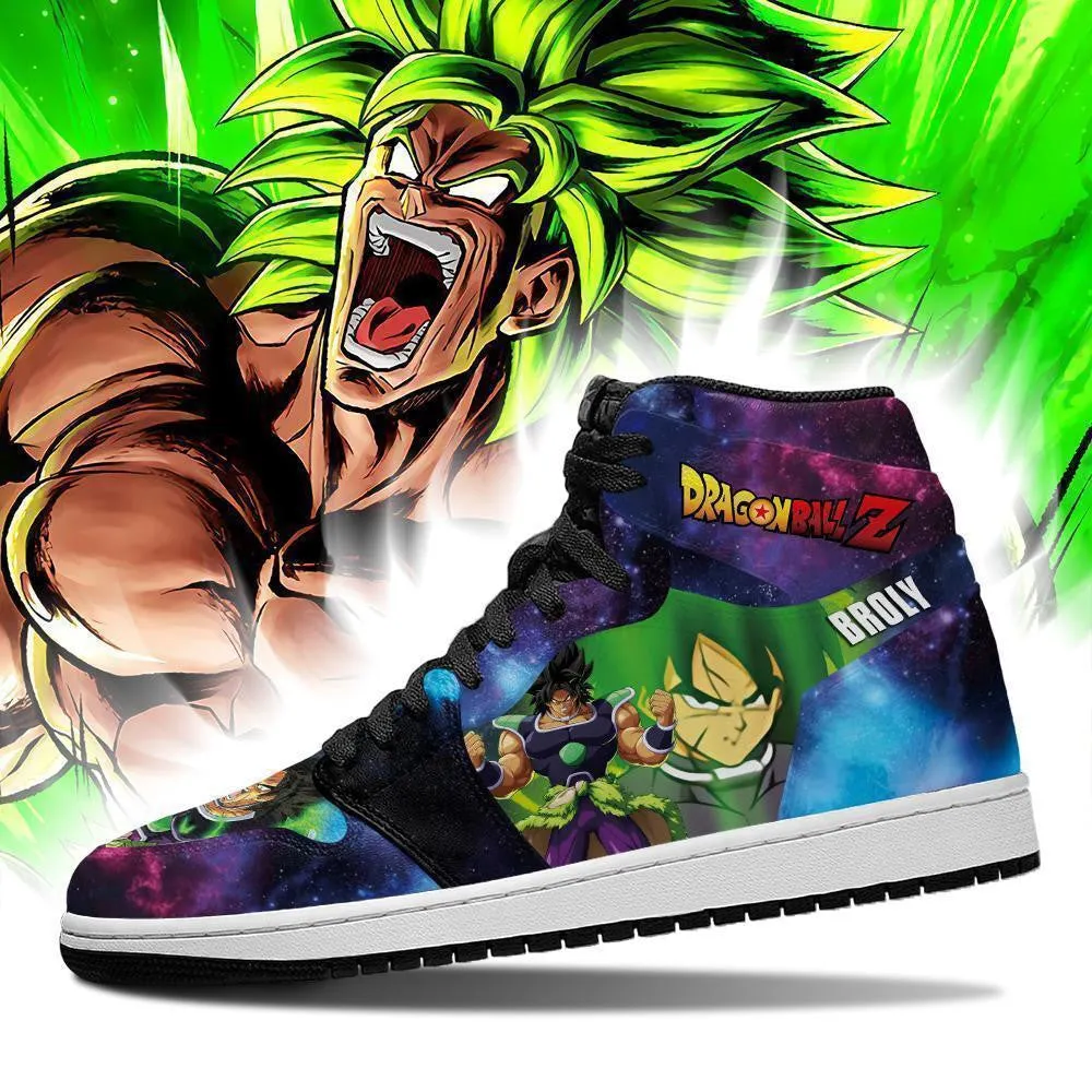 Broly Sneakers Galaxy Custom Dragon Ball Anime Shoes