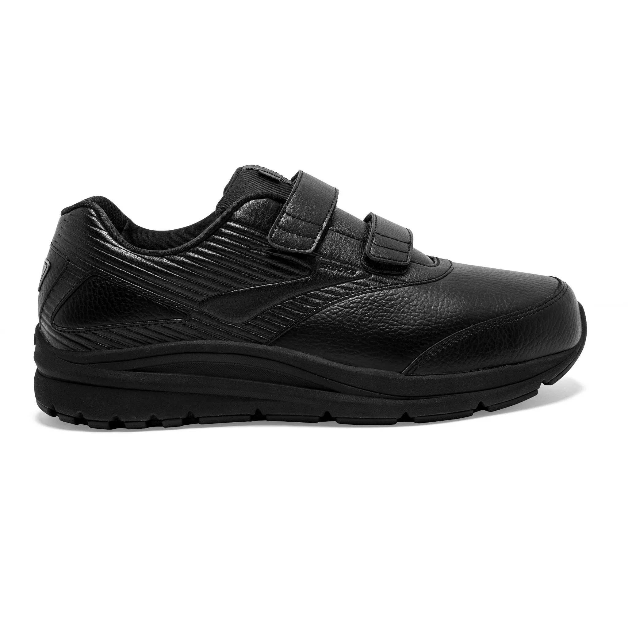 Brooks Addiction Walker V Strap 2 Mens Everyday Comfort Shoes Black