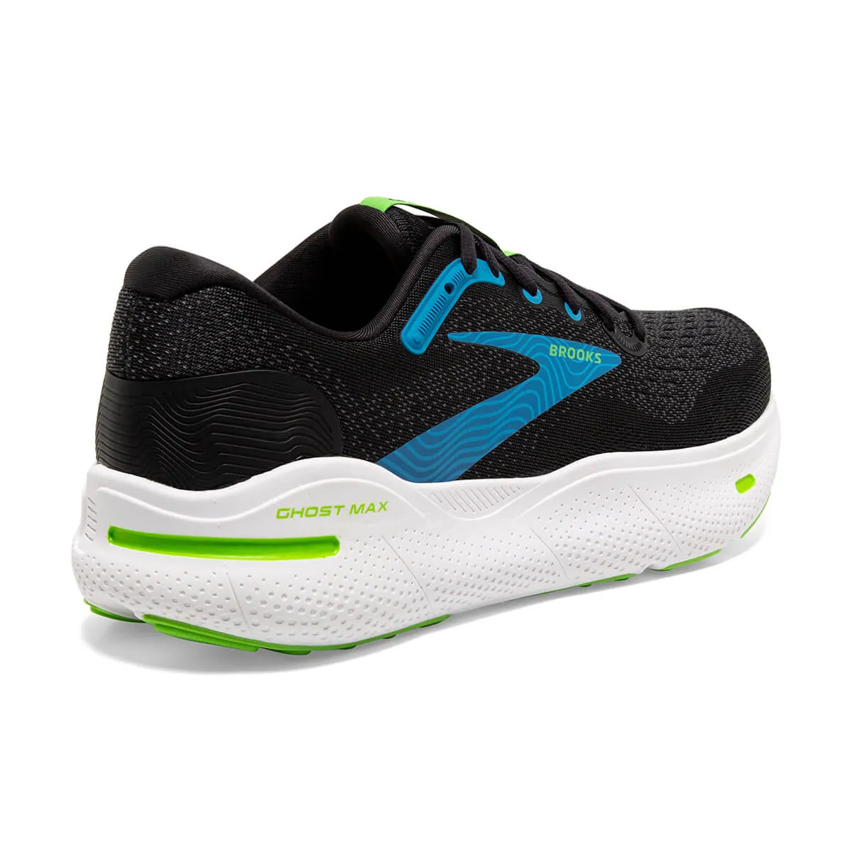 Brooks Ghost Max Mens | Black/atomic Blue/jasmine