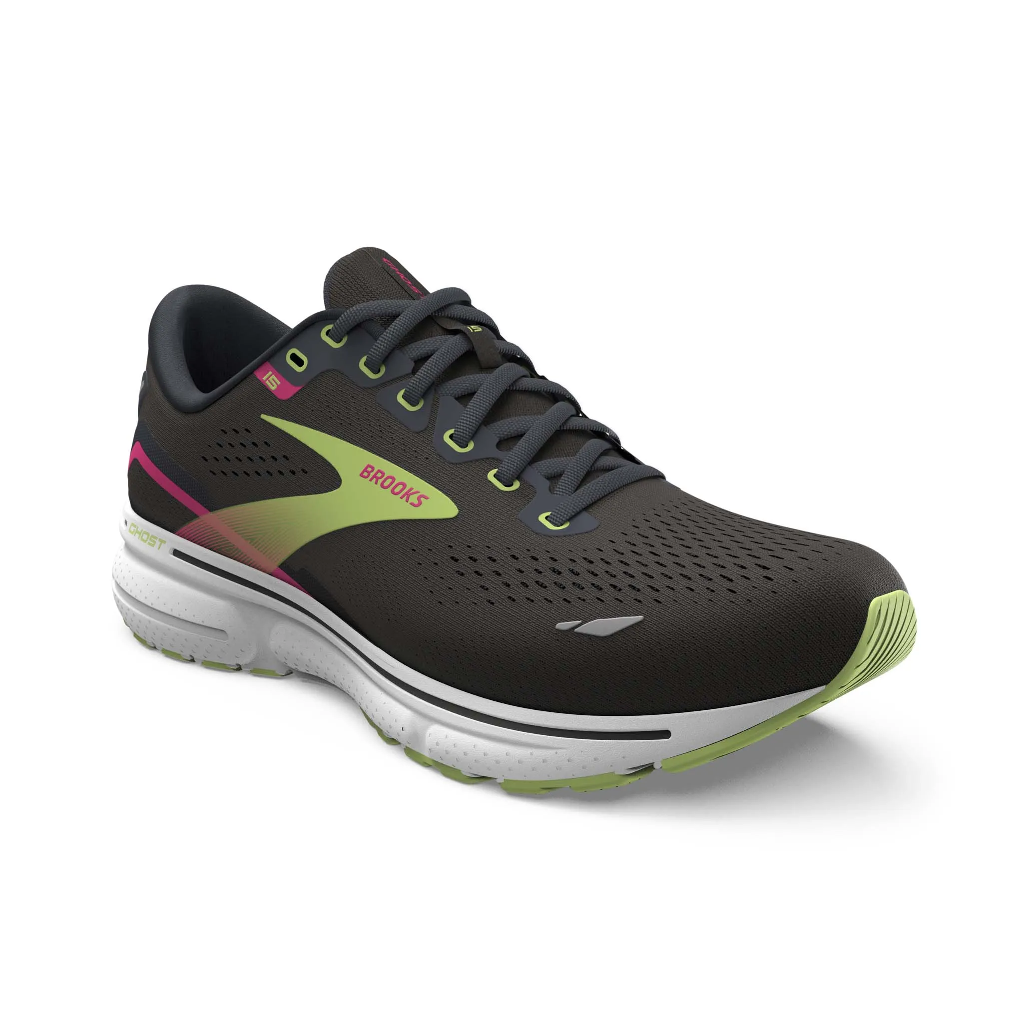 Brooks | Women's Ghost 15 Running Shoes - Black/Ebony