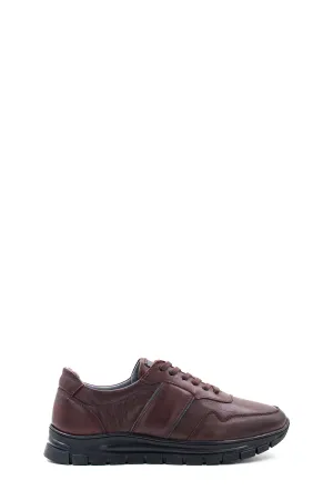 Brown Leather Sneakers-Wessi