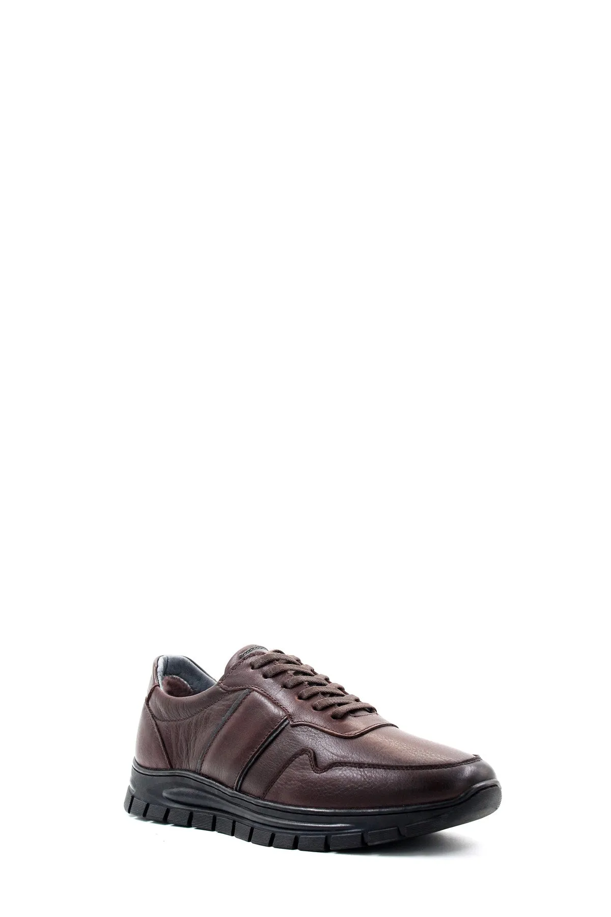 Brown Leather Sneakers-Wessi