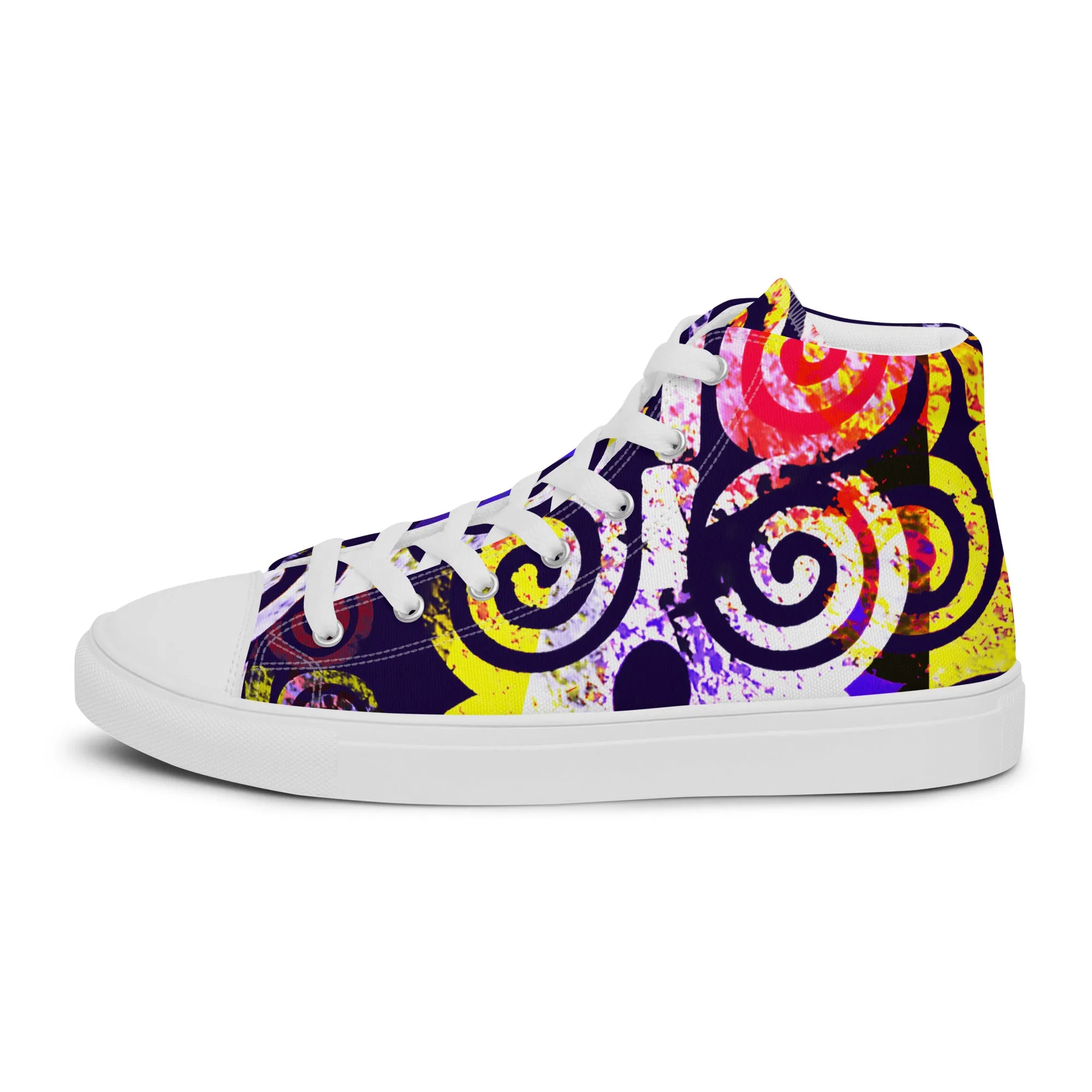 Bubalapa Spiral Women’s high top canvas shoes