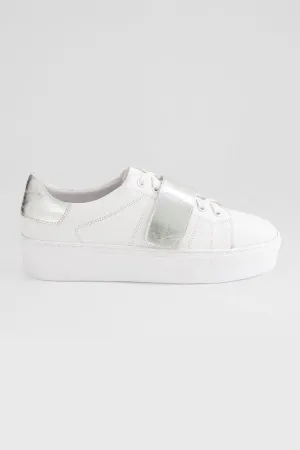 Camberly Foil Leather Sneakers