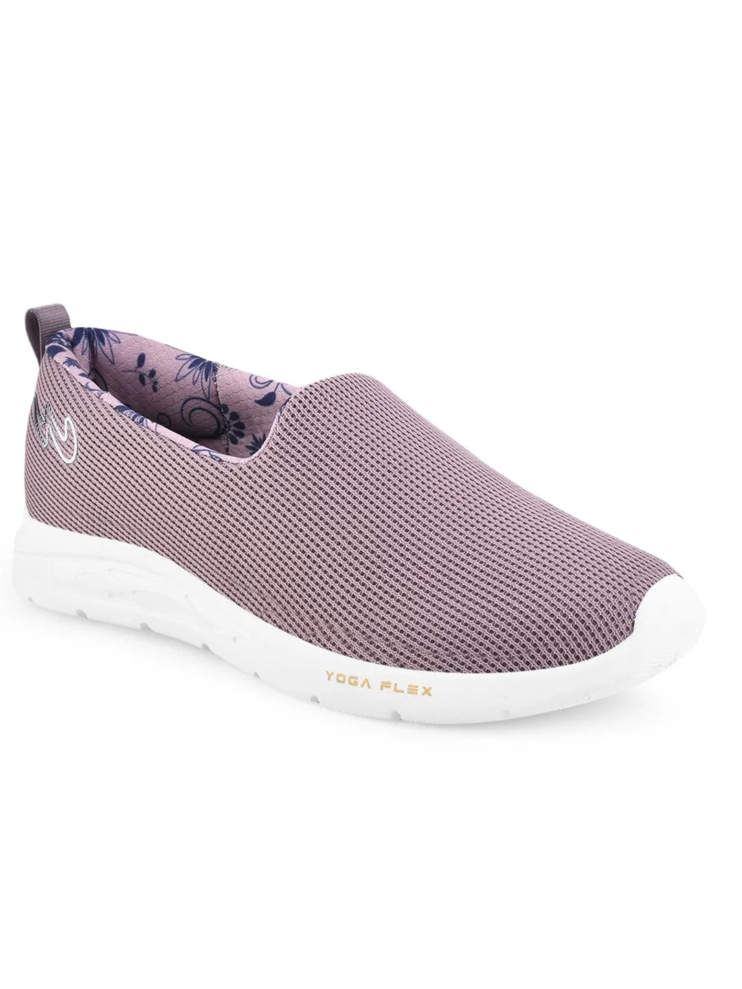 CAMP-FLYWALK Mauve Women's Slip-ons