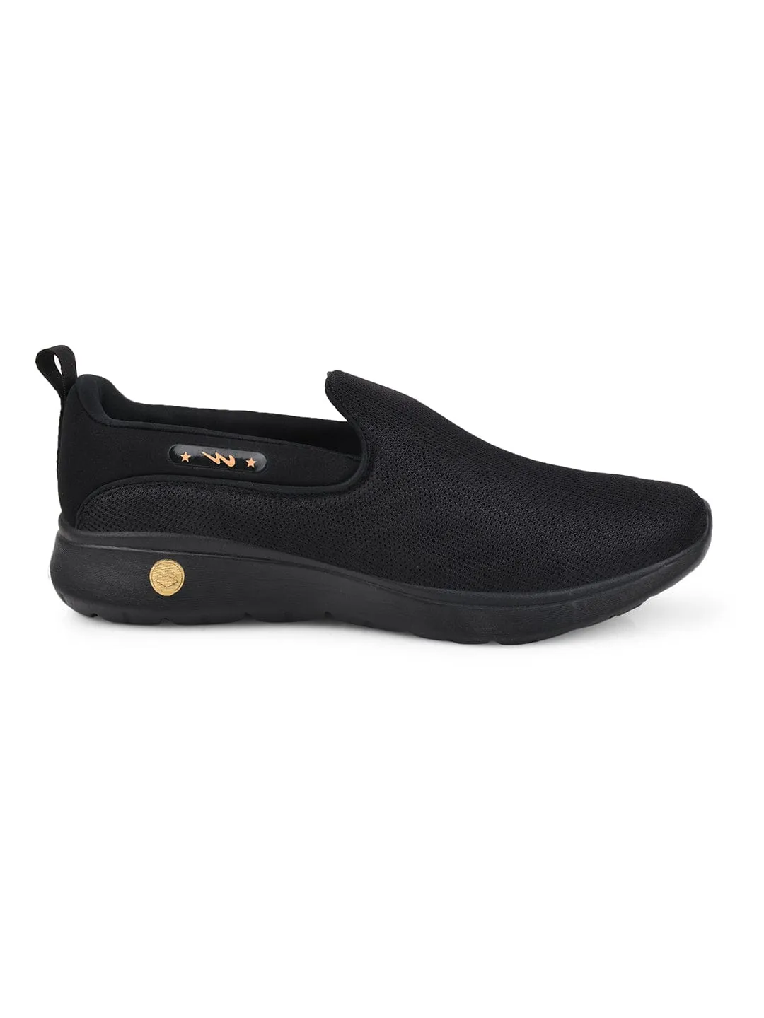 CAMP WALK Black Men's Casual Shoes