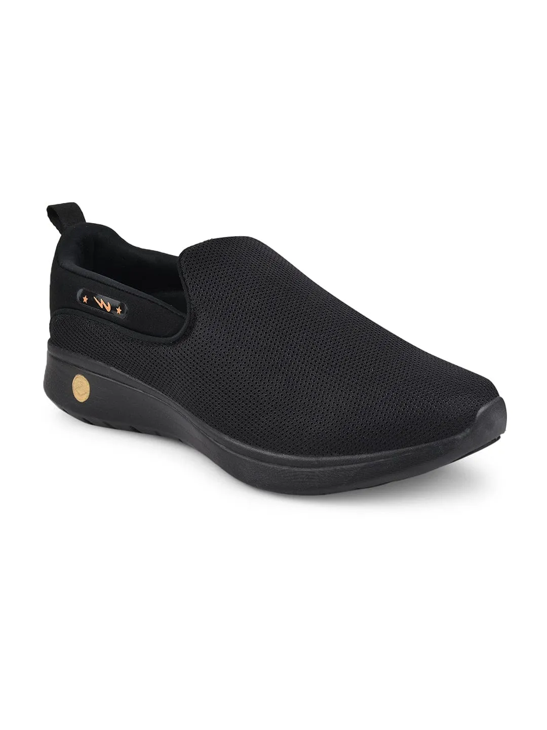 CAMP WALK Black Men's Casual Shoes