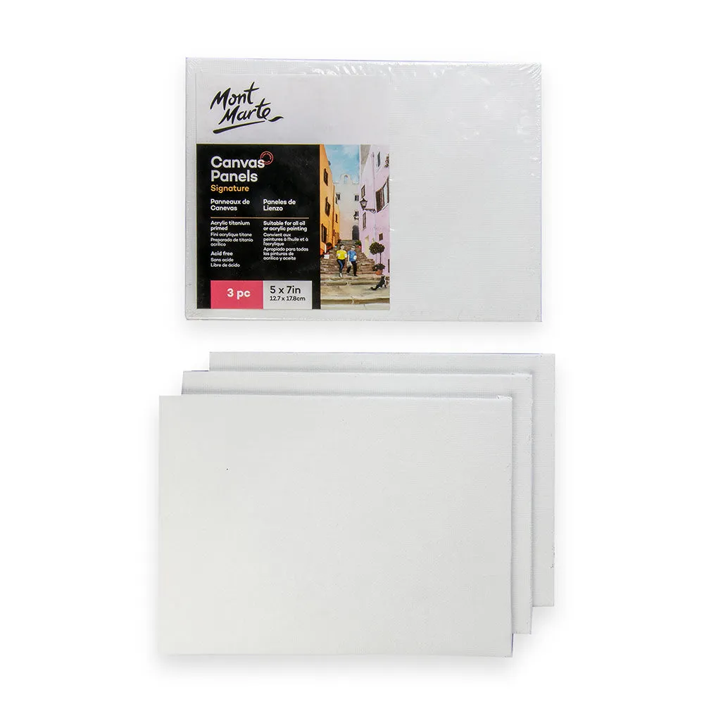 Canvas Panels Signature 3pc 12.7 x 17.8cm (5 x 7in)