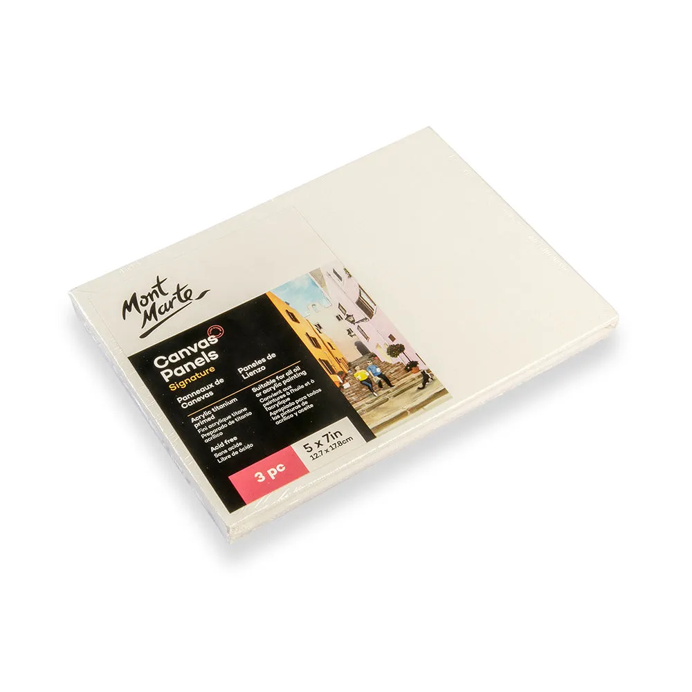 Canvas Panels Signature 3pc 12.7 x 17.8cm (5 x 7in)