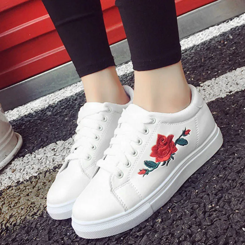 canvas shoes cute flower