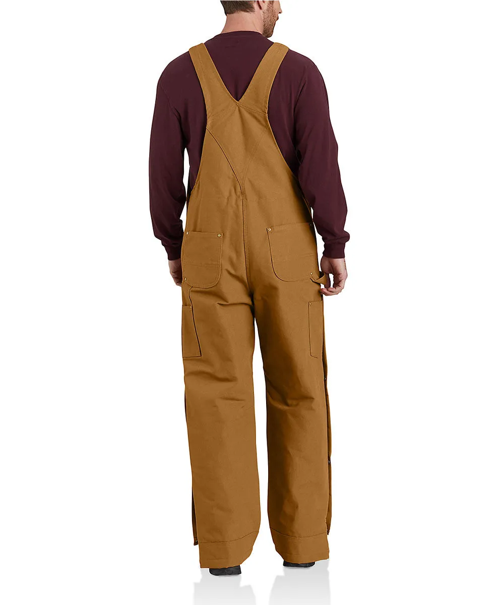 Carhartt Firm Duck Insulated Bib Overall - Carhartt Brown