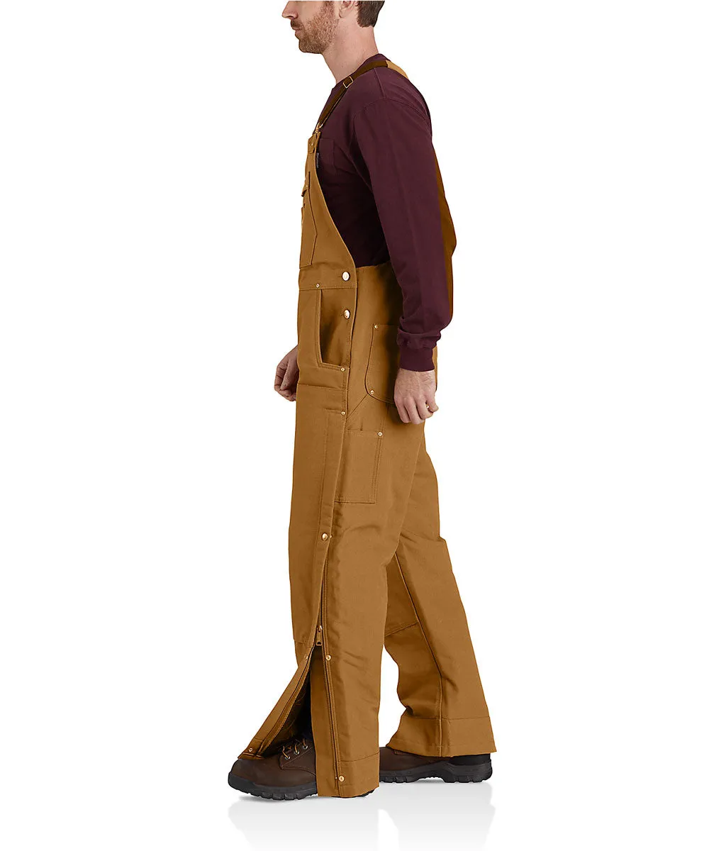 Carhartt Firm Duck Insulated Bib Overall - Carhartt Brown