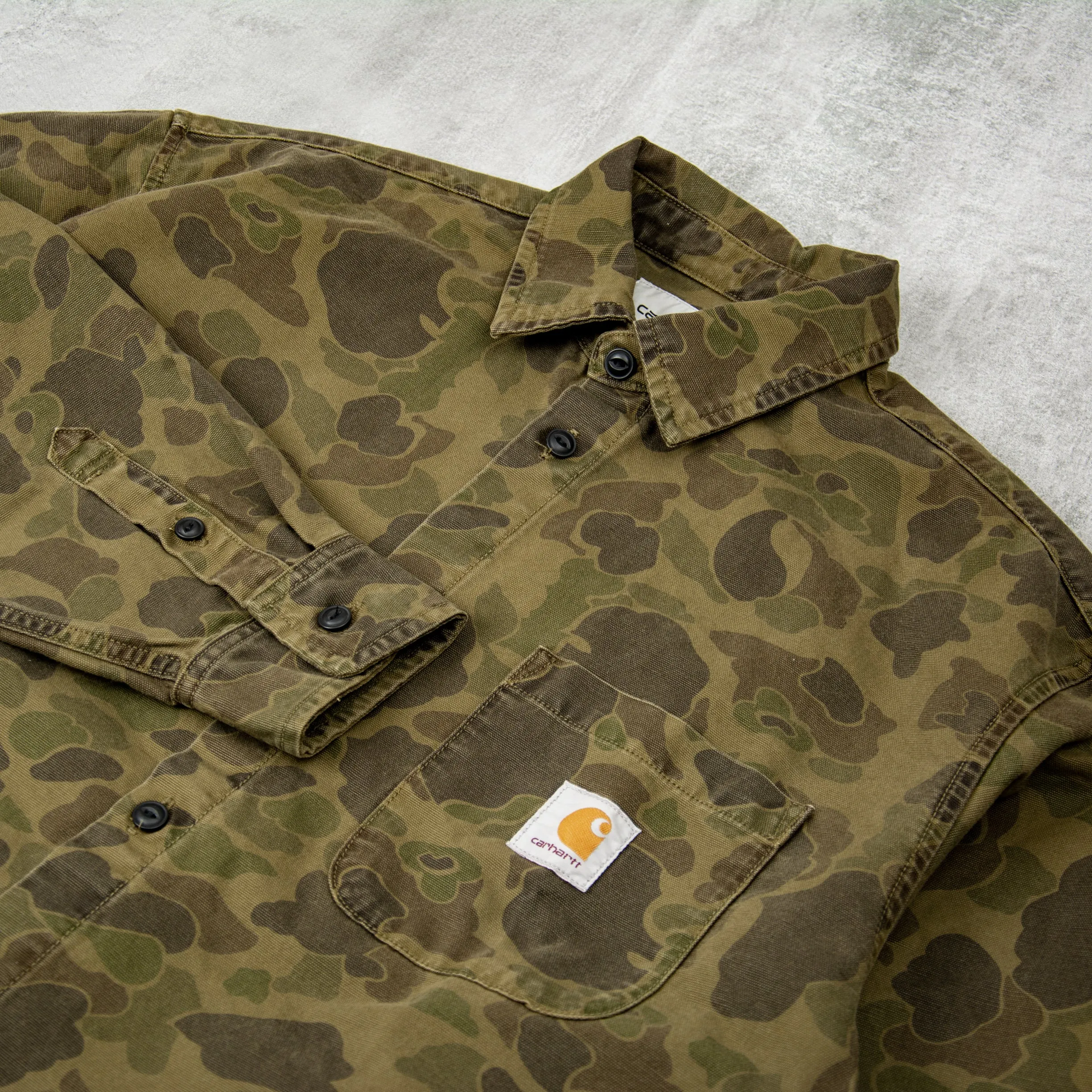 Carhartt WIP Duck L/S Shirt - Office Green