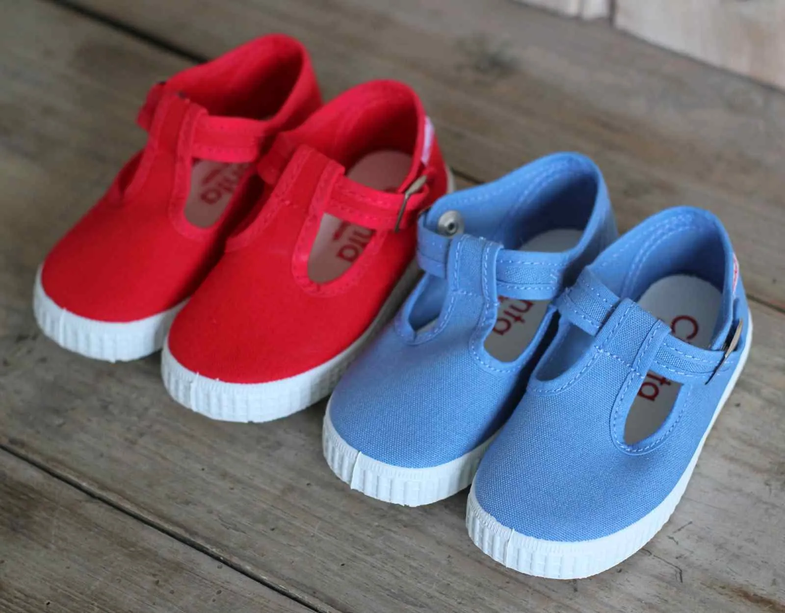 Children's Canvas T Bar Shoes