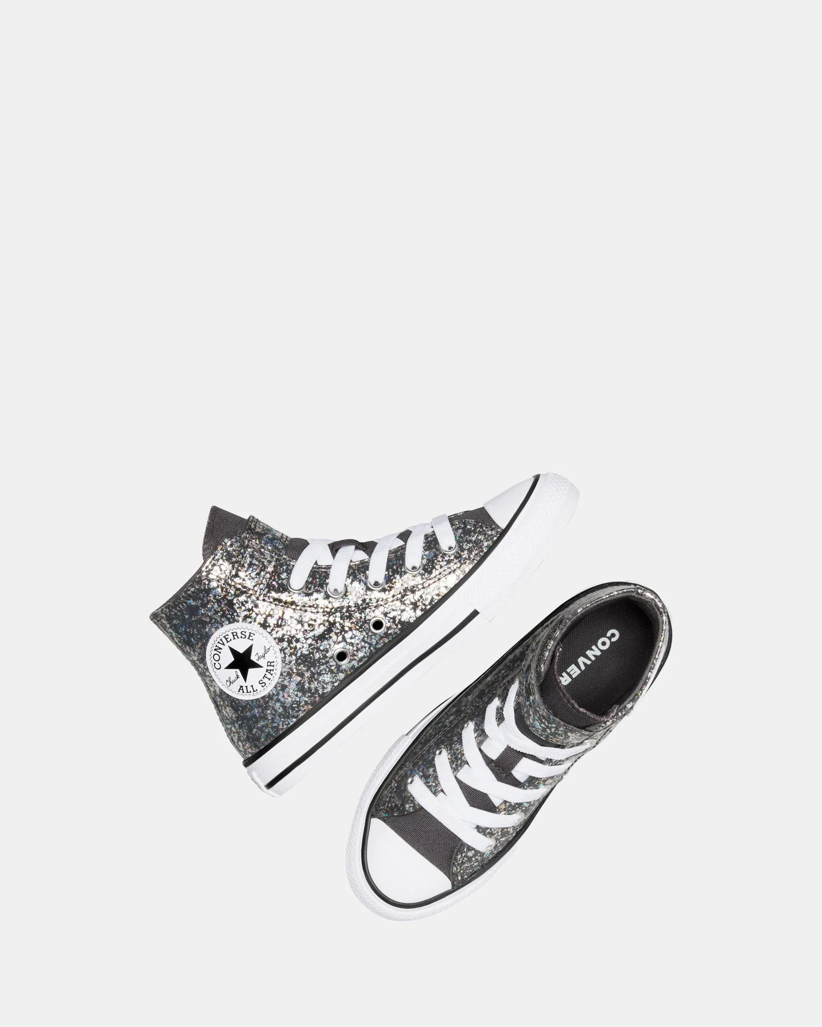 Chuck Taylor All Star 1v Hi Shimmer Youth Dark Matter/White