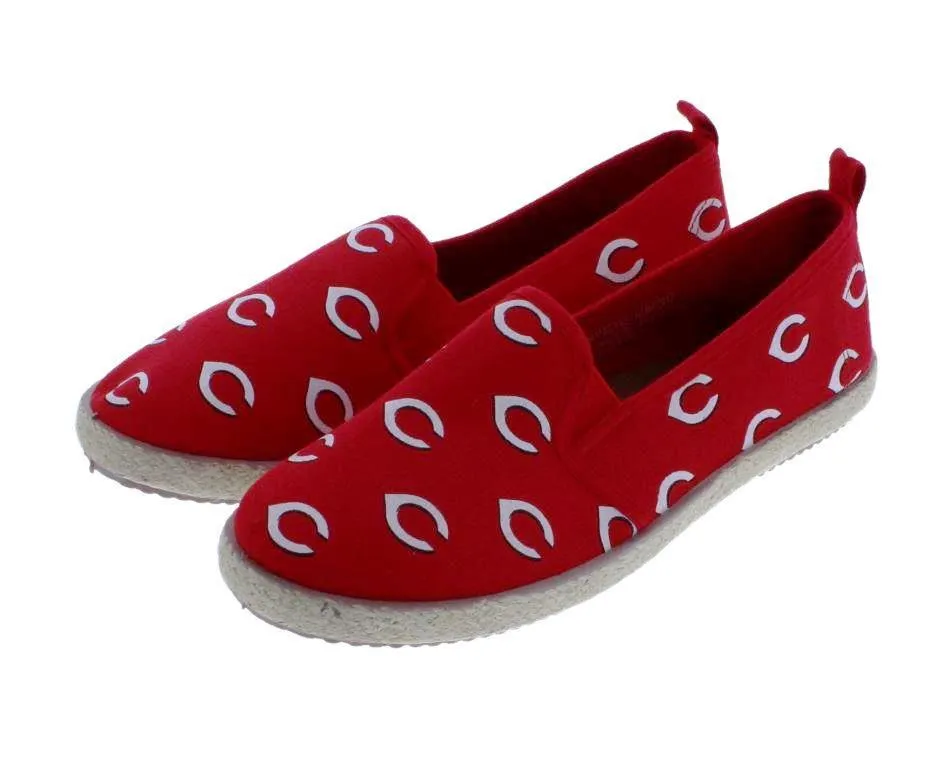 Cincinnati Reds MLB Womens Canvas Espadrille Shoes