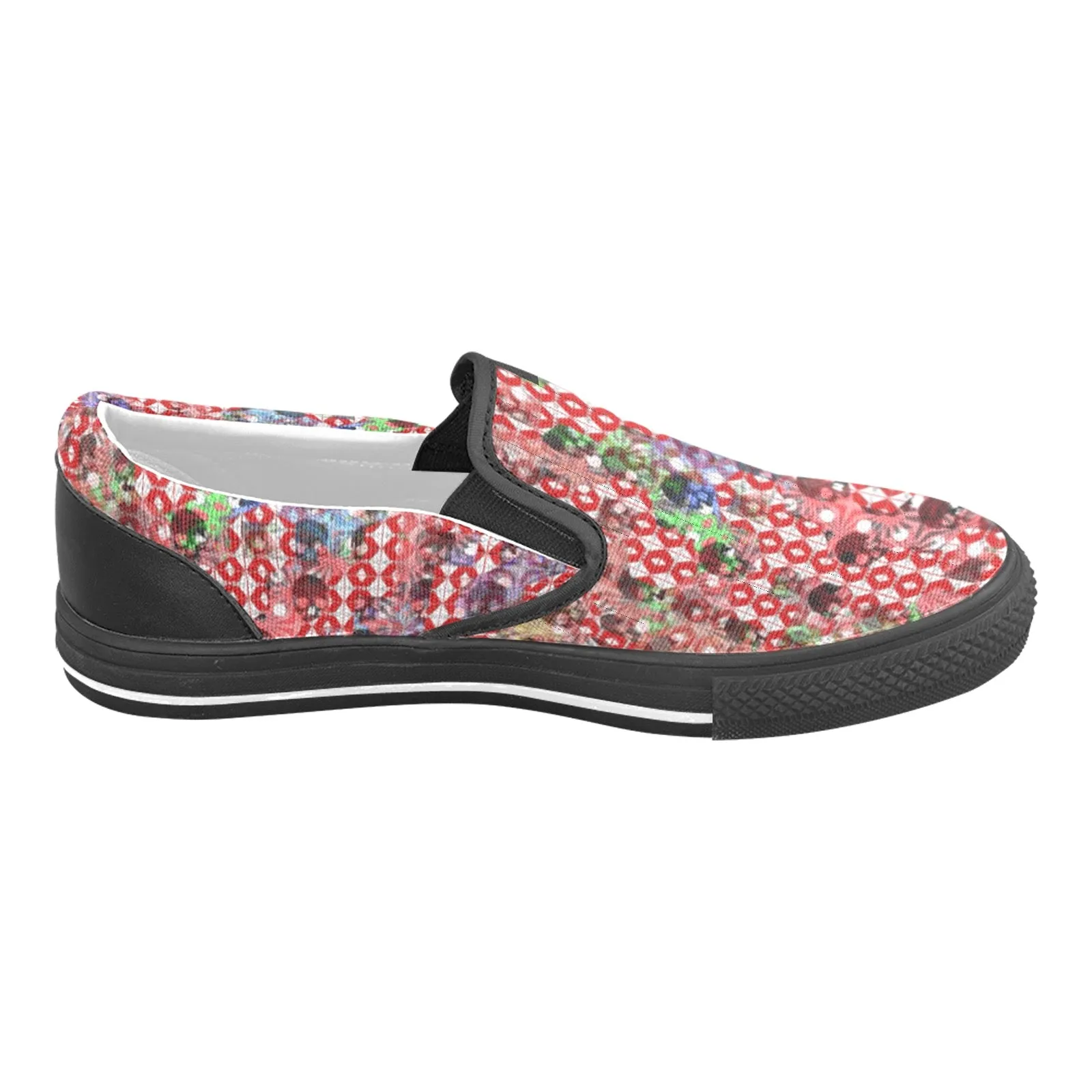 CITYBOY SKULLS print Men's Slip-on Canvas Shoes (Model 019)