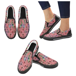 CITYBOY SKULLS print Men's Slip-on Canvas Shoes (Model 019)